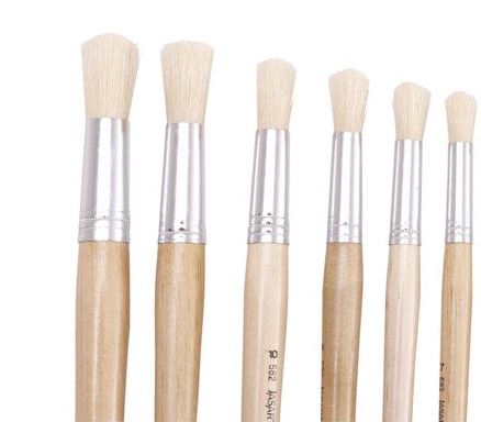 PAINT BRUSH JASART NO. 8 582 ROUND HOG BRISTLE SERIES