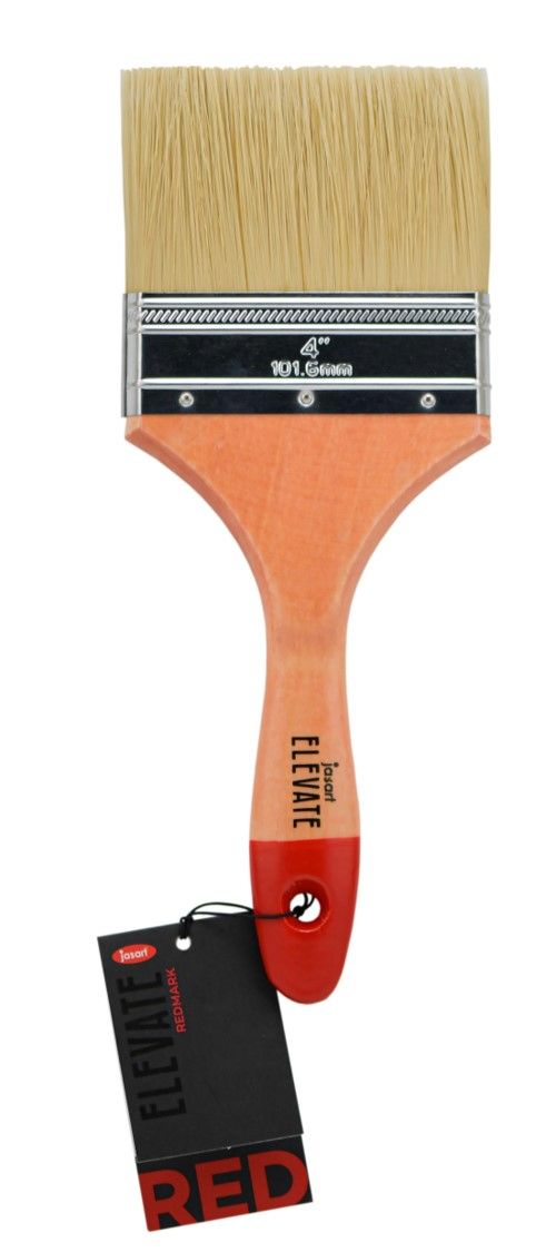 PAINT BRUSH JASART 100MM ELEVATE REDMARK HOG/NYLON FLAT
