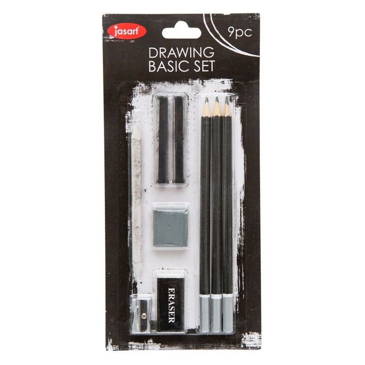 SKETCHING SET JASART BASIC 9 PIECE