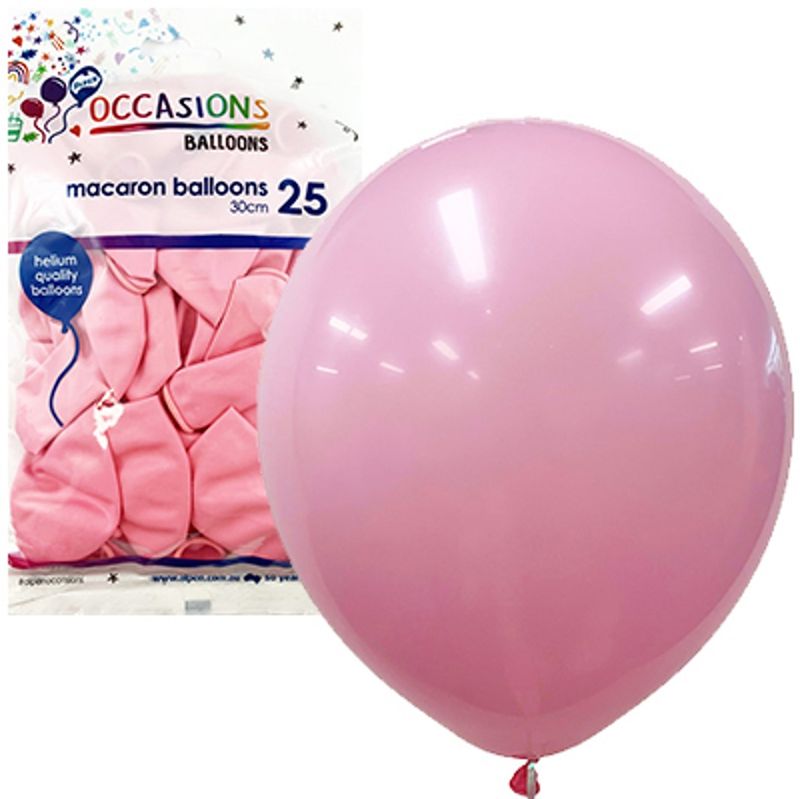 BALLOONS ALPEN 30CM MACARON PASTEL LIGHT PINK PK25