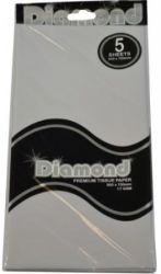 TISSUE PAPER DIAMOND 500X750MM 17GSM GREY 5 SHTS