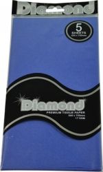 TISSUE PAPER DIAMOND 500X750MM 17GSM DARK BLUE 5 SHTS