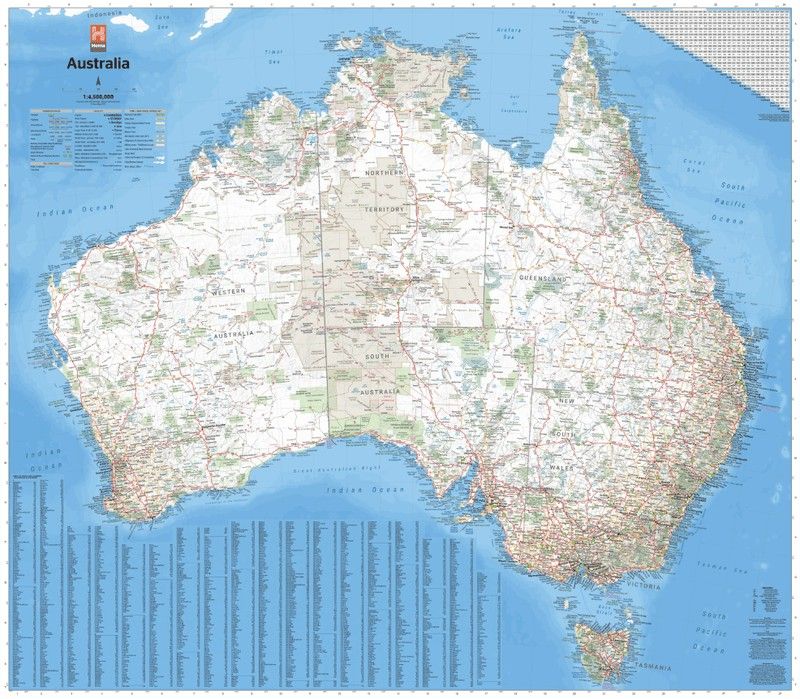 MAP HEMA AUSTRALIA LARGE 12TH ED NEW COVER