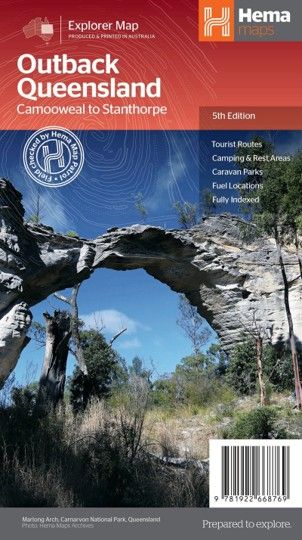 MAP HEMA OUTBACK QUEENSLAND