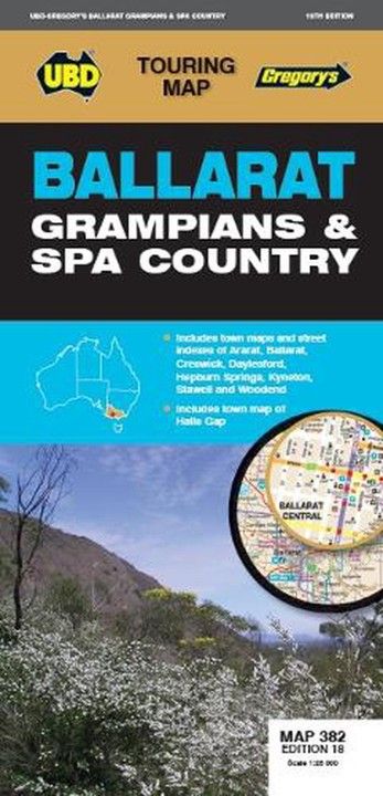 MAP UBD/GRE BALLARAT & GRAMPIANS 382 18TH ED