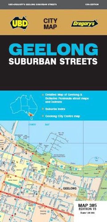 MAP UBD/GRE GEELONG SUBURBAN 385 15TH ED