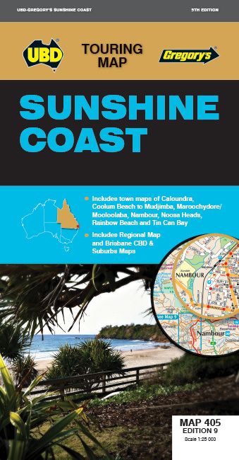 MAP UBD/GRE SUNSHINE COAST MAP 405 9TH EDITION