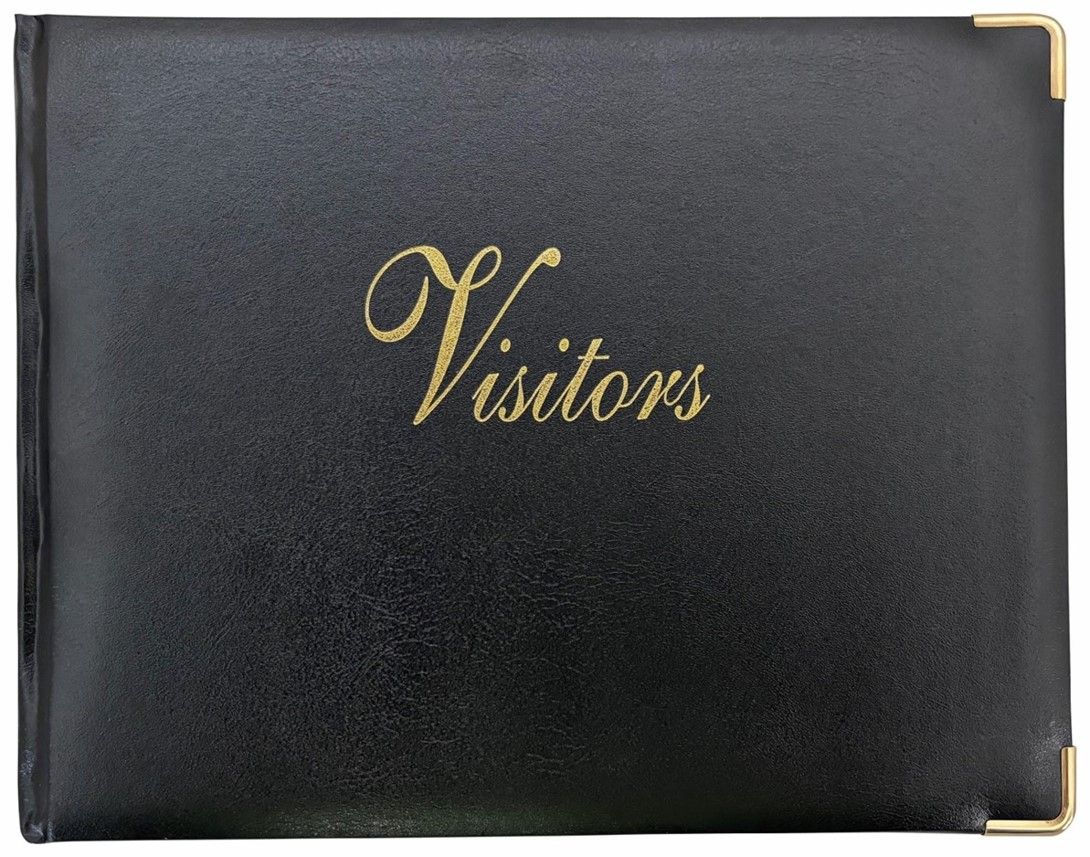 VISITORS BOOK 72 ZIONS GENERAL PURPOSE BLACK 129PG