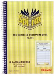 INV/STAT BOOK SPIRAX 555 DUP 50LF