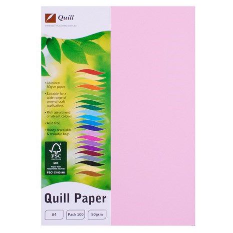 COPY PAPER QUILL A4 80GSM MUSK PK100