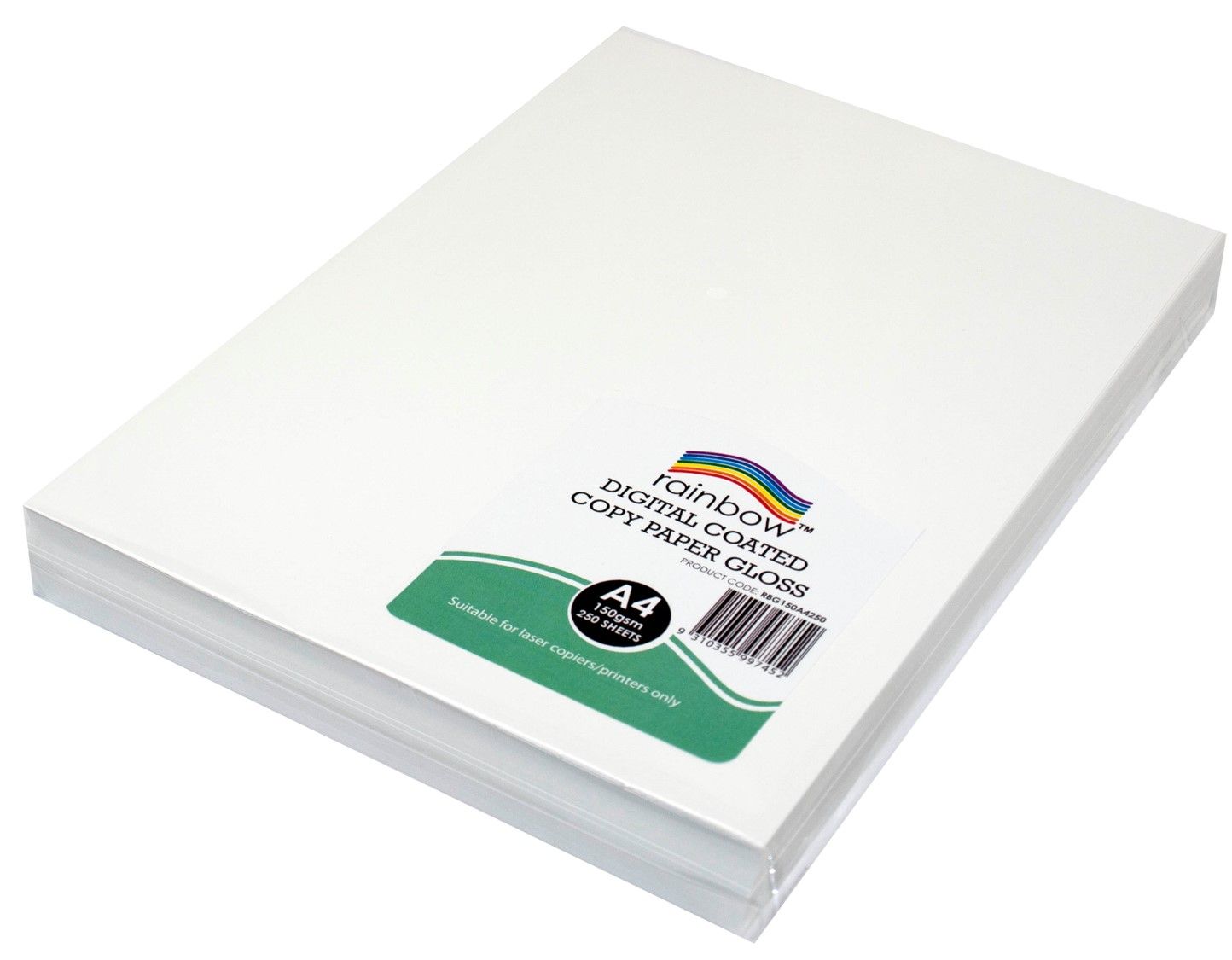 DIGITAL COPY PAPER RAINBOW A4 GLOSS 150GSM WHITE PK250