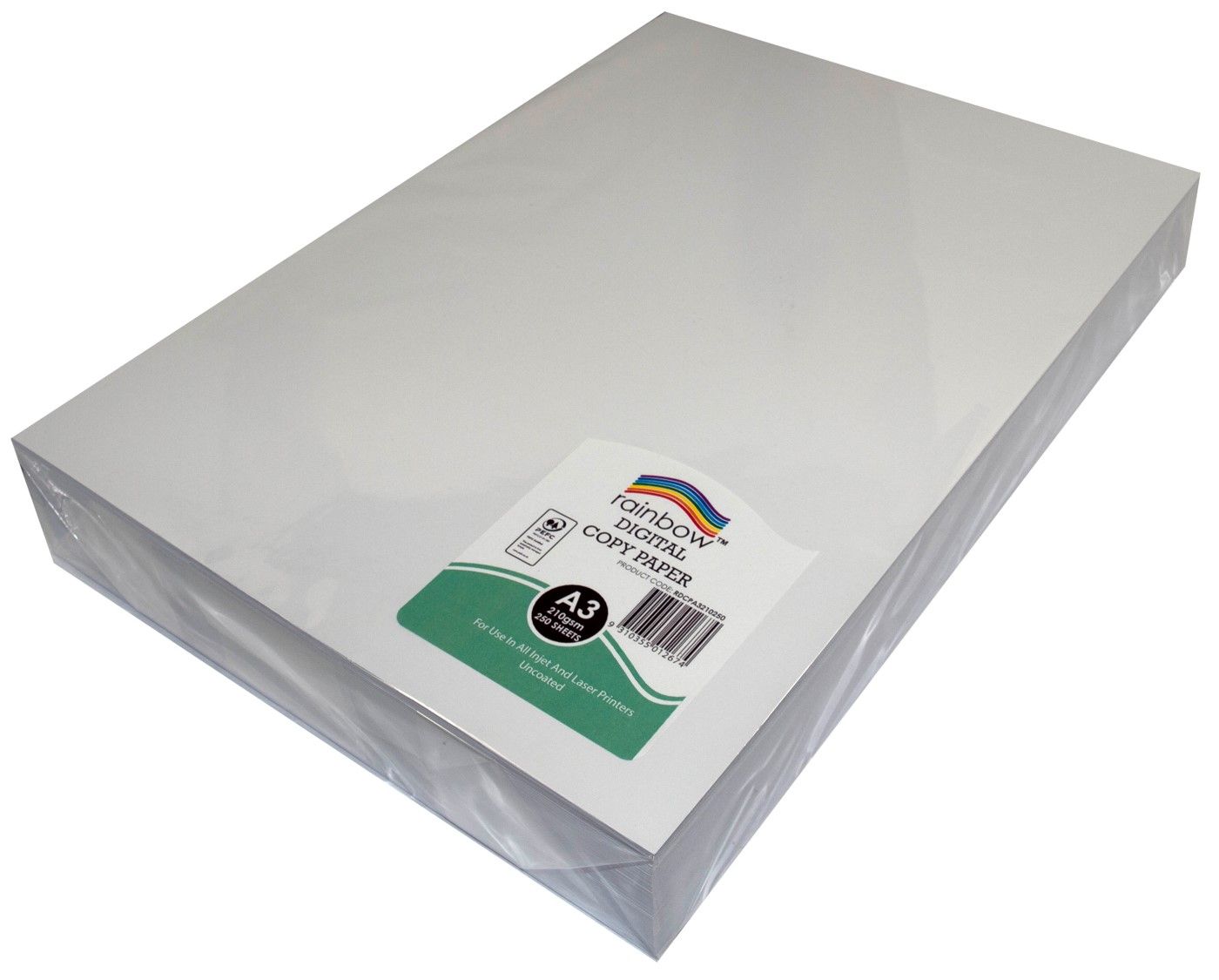 DIGITAL COPY PAPER RAINBOW A3 PEFC 210GSM WHITE PK250