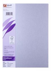 BOARD QUILL A4 METALLIQUE SILVER SHADOW 285GSM PK25