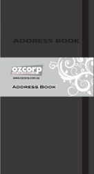ADDRESS BOOK SLIM BLACK CONTEMPO