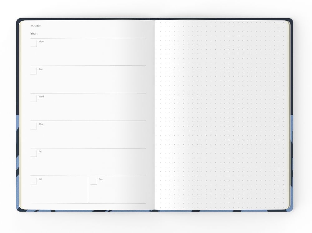 DIARY UNDATED JUMBLE & CO A5 RECYCLED WTV ORGANISATION & INSPIRATION PURPLE