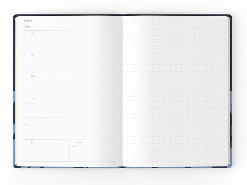 DIARY UNDATED JUMBLE & CO A5 RECYCLED WTV ORGANISATION & INSPIRATION PURPLE