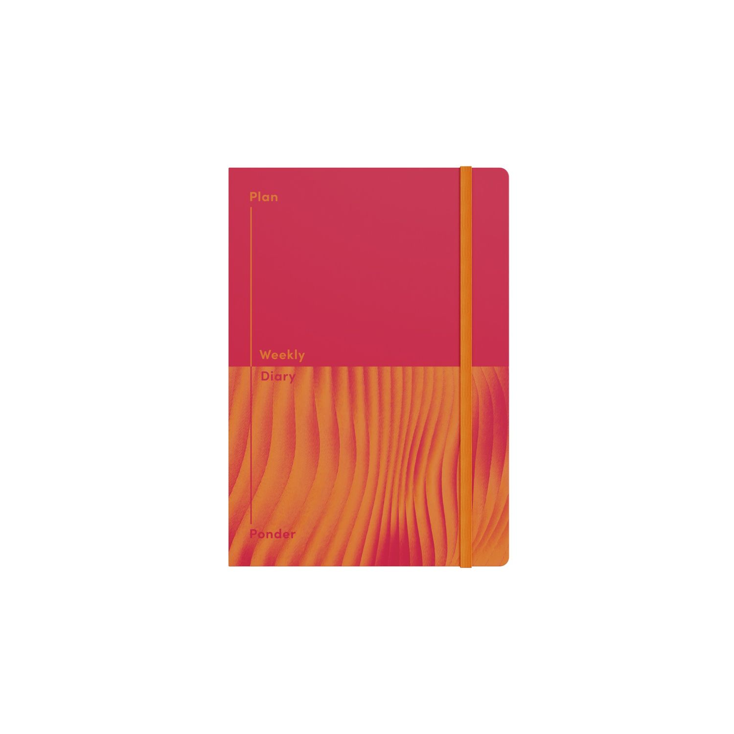 DIARY UNDATED JUMBLE & CO A5 RECYCLED WTV  PLAN & PONDER RED