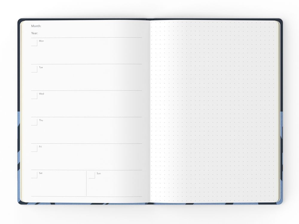 DIARY UNDATED JUMBLE & CO A5 RECYCLED WTV METHOD & MAGIC YELLOW