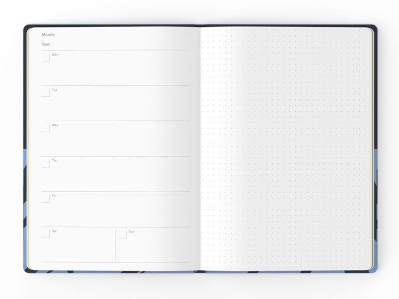 DIARY UNDATED JUMBLE & CO A5 RECYCLED WTV METHOD & MAGIC YELLOW