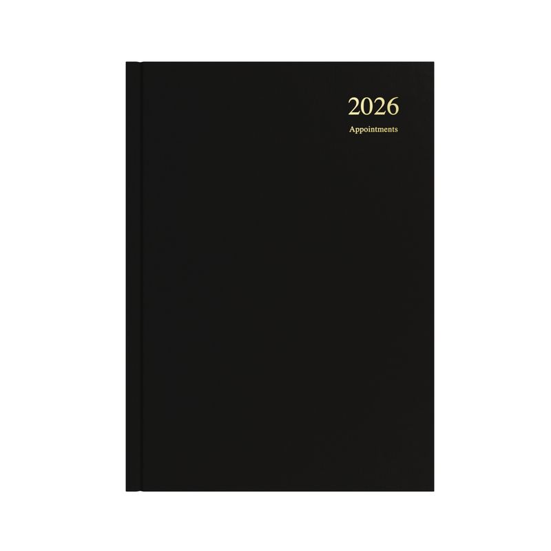 DIARY 2026 COLLINS ESSENTIAL APPT A4 ESSA41A.99 1DTP BLACK