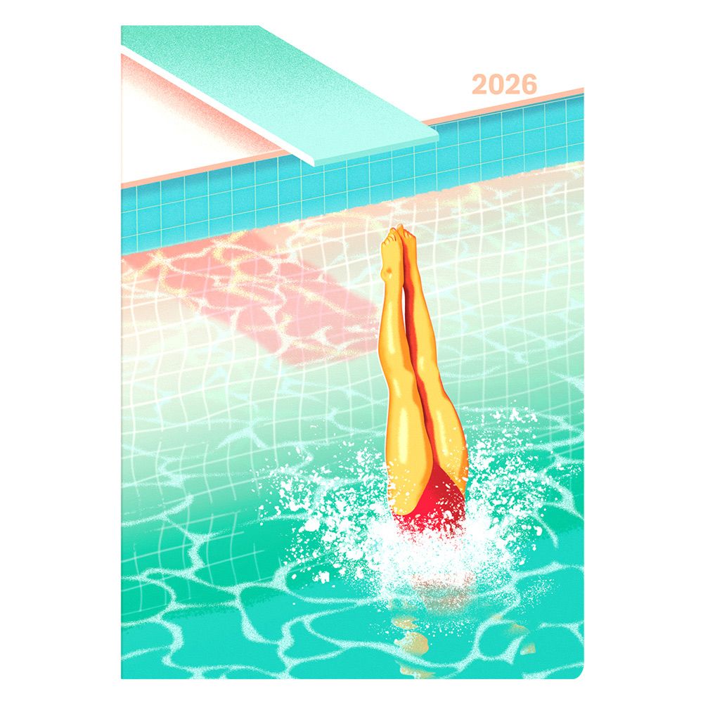 DIARY 2026 COLLINS SUBMERGE A5 E-SM153.52 RECY WTV GREEN