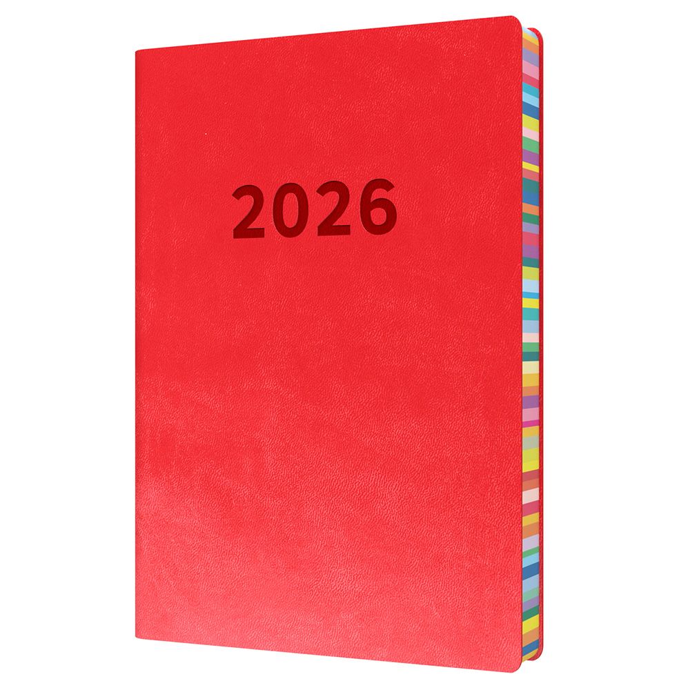 DIARY 2026 COLLINS EDGE RAINBOW A5 ED151.U15-25 1DTP RED