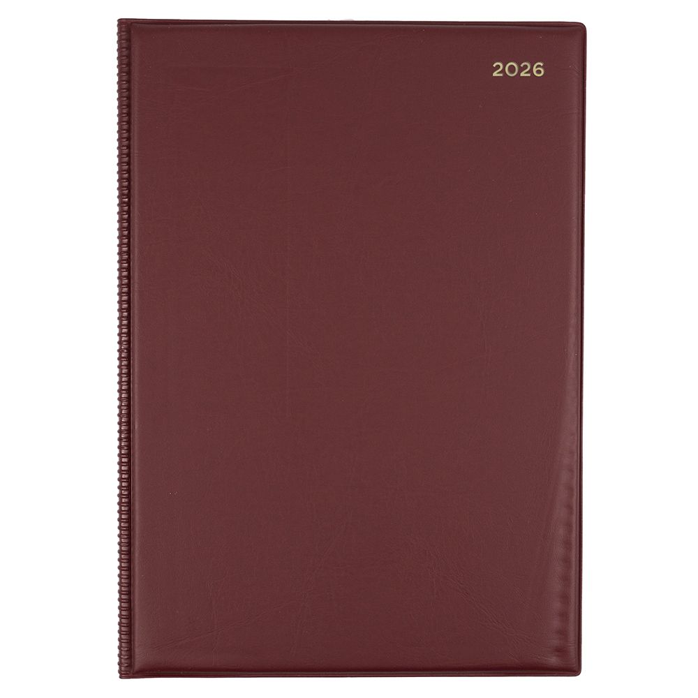 DIARY 2026 COLLINS BELMONT A4 347.V78 PVC WTV C RED