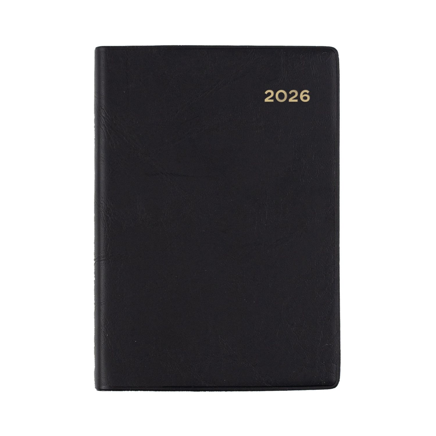 DIARY 2026 COLLINS BELMONT A7 337.V99 PVC POCKET WTV BLACK