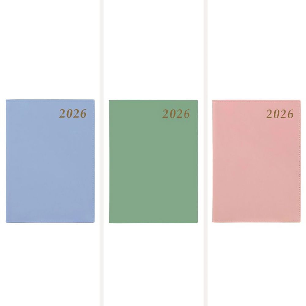 DIARY 2026 CUMBERLAND SOHO 61SSH A6 PVC SPIRAL 1DTP ASSORTED