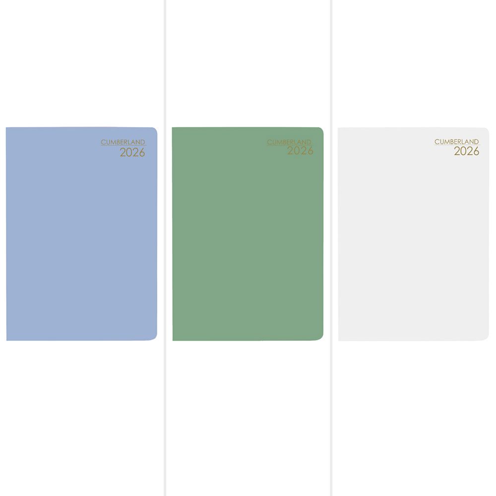 DIARY 2026 CUMBERLAND POCKET 77ASS A7 PVC WTV ASSORTED