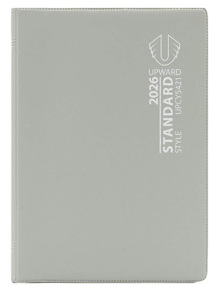 DIARY 2026 UPWARD STANDARD A7 5421 PVC WTV GREY