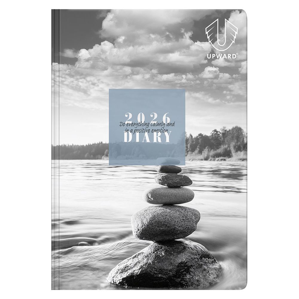 DIARY 2026 UPWARD FASHION A6 2426 PRINTED H/C WTV STONE