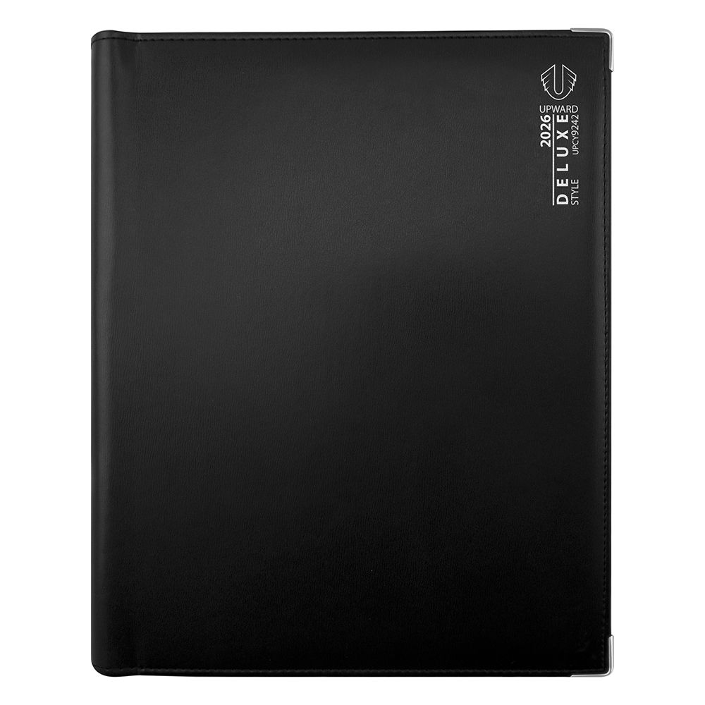 DIARY 2026 UPWARD DELUXE A4 9242 PU WIRE-O 1DTP BLACK