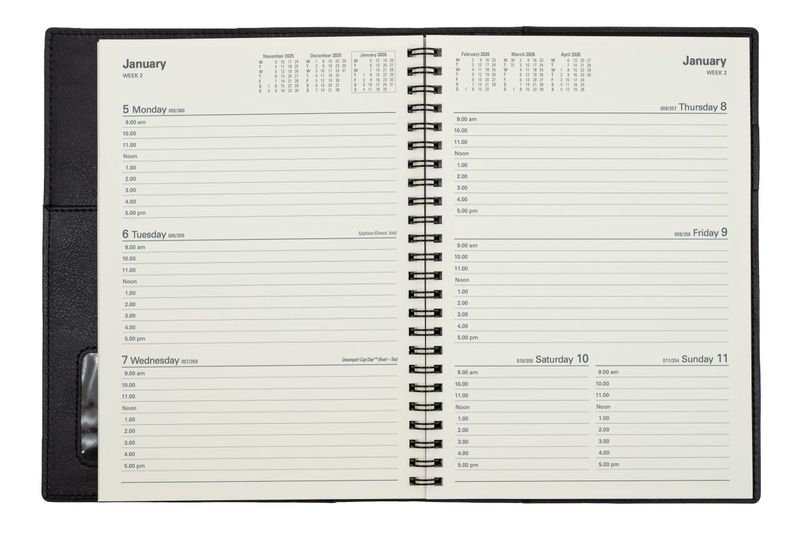 DIARY FINANCIAL YEAR 25-26 VANESSA A5 385 V49 WTV ROSE GOLD