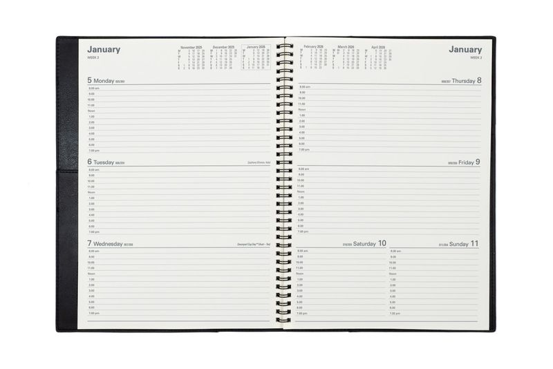 DIARY FINANCIAL YEAR 25-26 VANESSA A4 345 V15 WTV RED