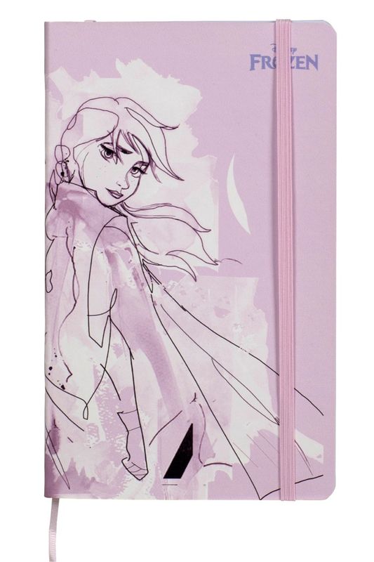 JOURNAL  SPIRAX 127X209 FROZEN 2 ANNA ELASTIC CLOSURE CASEBOUND 90GSM 192PG