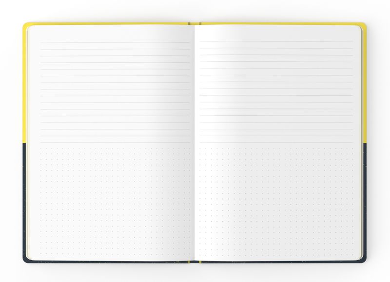 NOTEBOOK JUMBLE & CO A5 RULED & DOT GRID RCYD TASKS & TIMEOUT BLUE