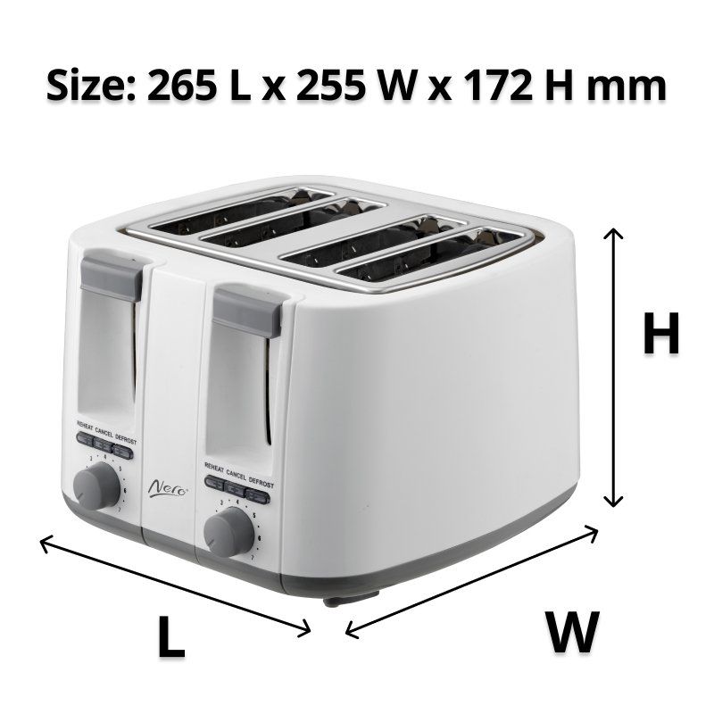 SP- TOASTER NERO 4 SLICE WHITE