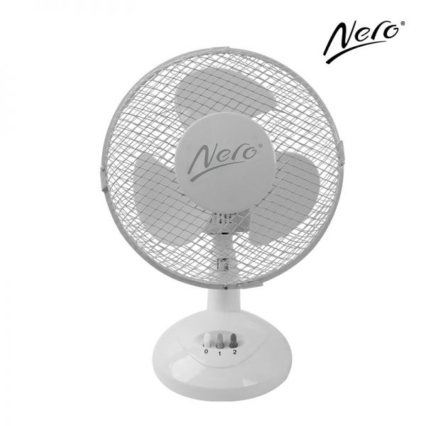 SP- DESK FAN NERO 230MM WHITE