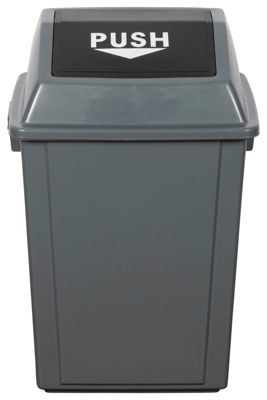RUBBISH BIN CLEANLINK 40L WITH BULLET LID GREY
