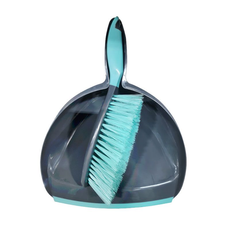 DUSTPAN AND BRUSH SET COMPASS BLUE & GREY