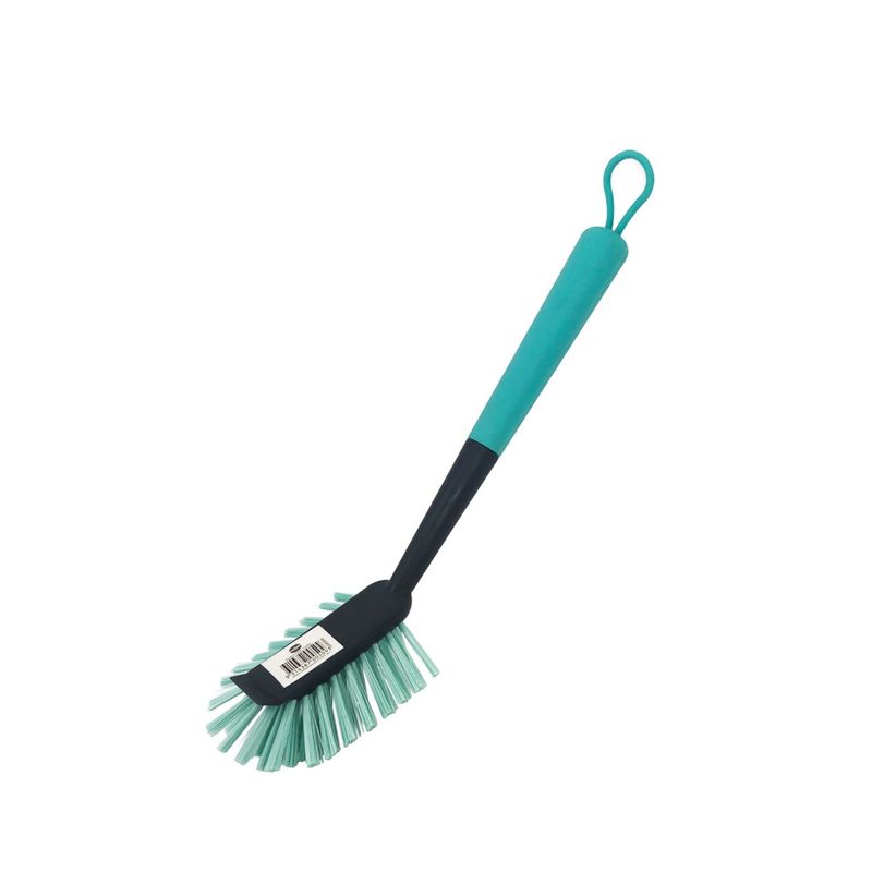 DISH BRUSH COMPASS PLASTIC BLUE & BLACK