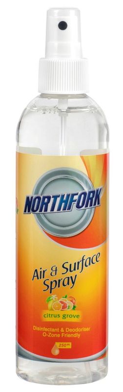 AIR FRESHENER DISINFECTANT NORTHFORK 250ML CITRUS GROVE