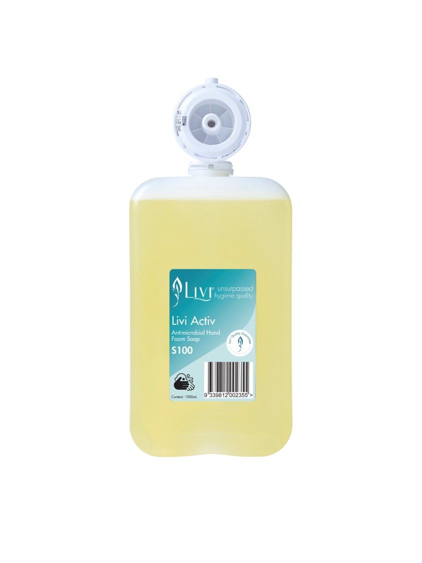 HAND FOAM SOAP LIVI 1 LITRE ANTIMICROBIAL