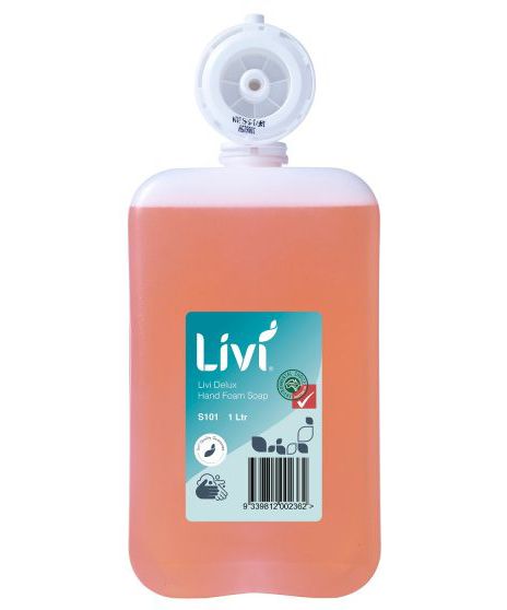 HAND FOAM SOAP LIVI DELUX 1 LITRE PERFUMED