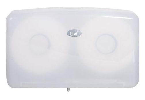 TOILET ROLL DISPENSER LIVI JRT DOUBLE JUMBO ROLL