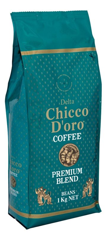 COFFEE BEANS CHICCO DORO 1KG DELTA 1KG TURQUIOSE