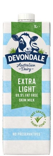 UHT MILK DEVONDALE 1L SKIM