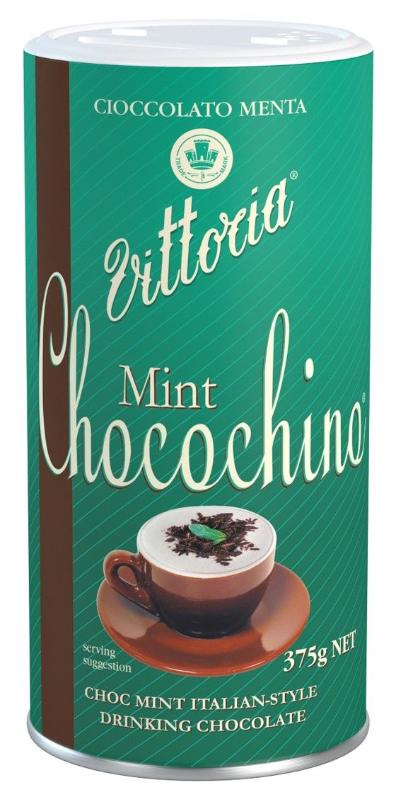 DRINKING CHOCOLATE VITTORIA CHOCOCHINO MINT 375G