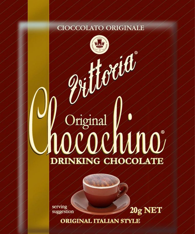 DRINKING CHOCOLATE VITTORIA CHOCOCHINO ORIGNIAL 20G SACHETS (BOX100)
